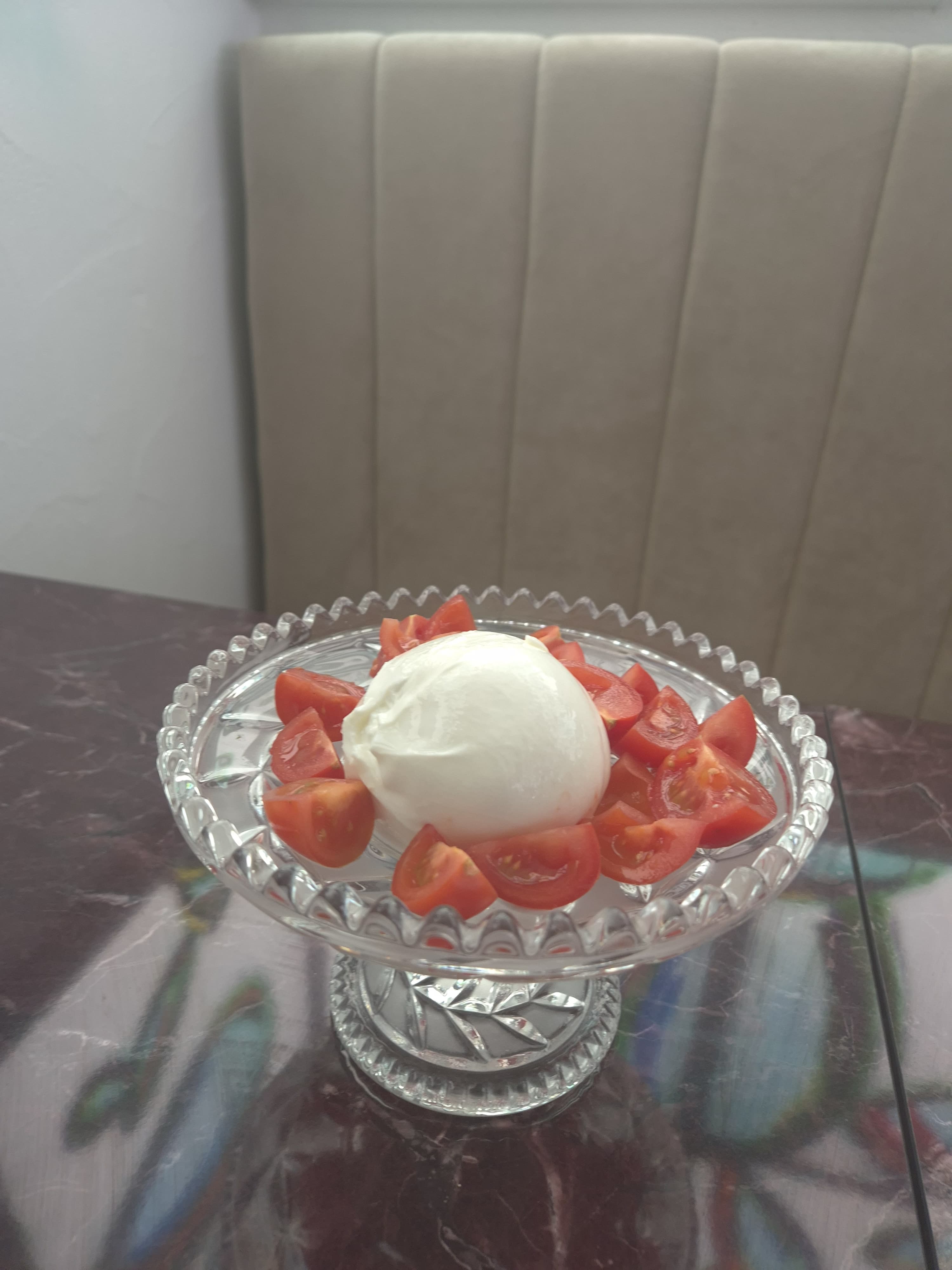 Burrata et pomodorini
